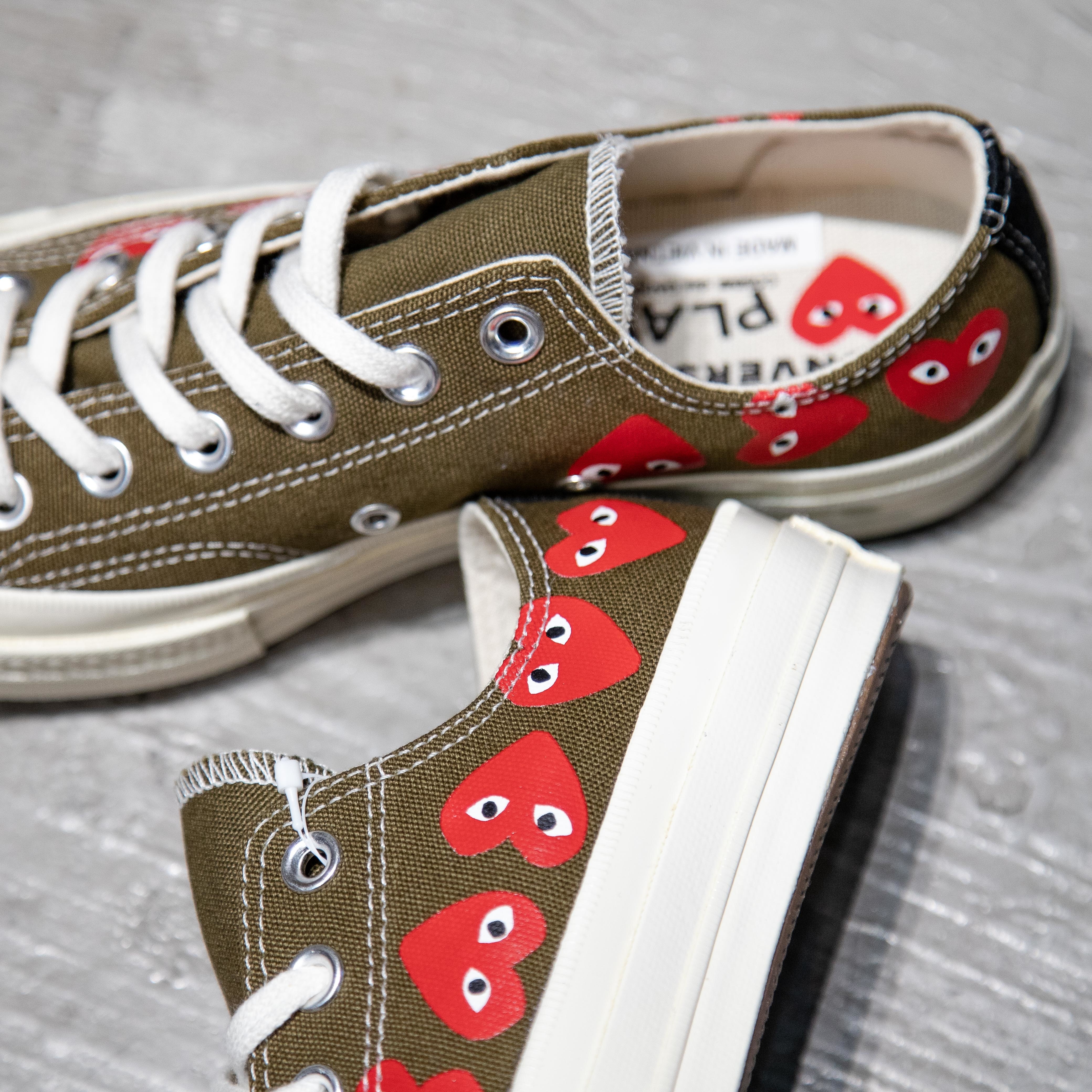 comme de garcons converse multi heart
