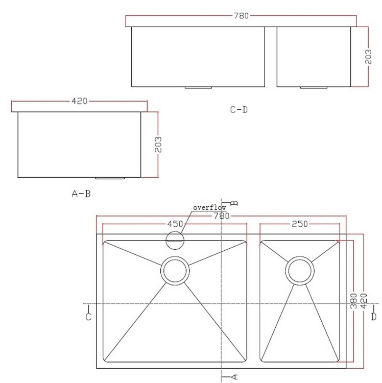 iDECOR U3148 Stainless Steel Kitchen Sink