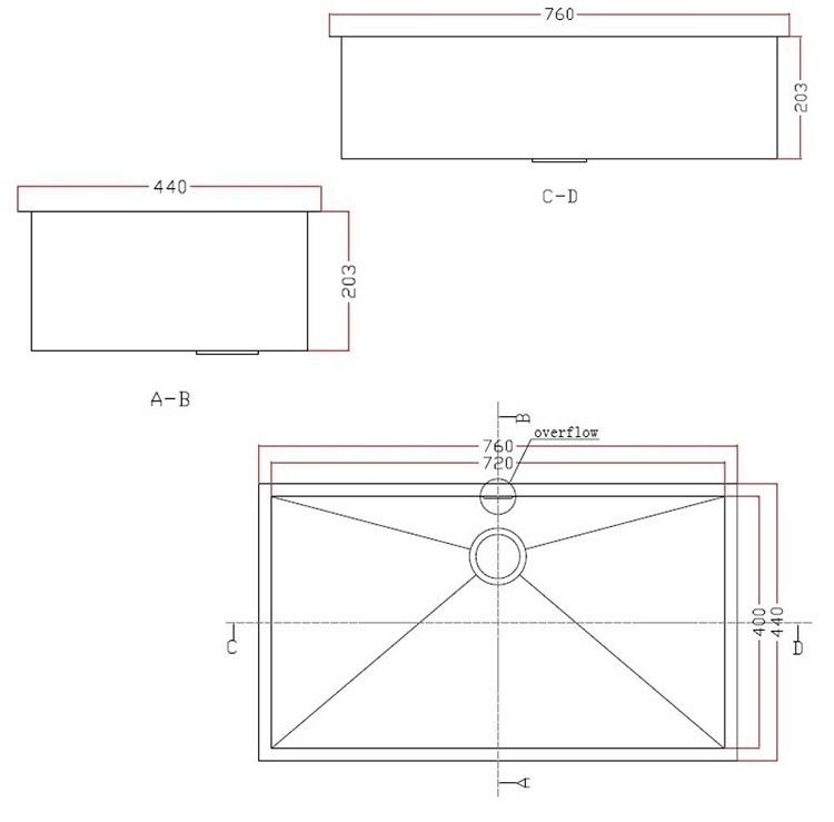iDECOR U1125 Stainless Steel Kitchen Sink