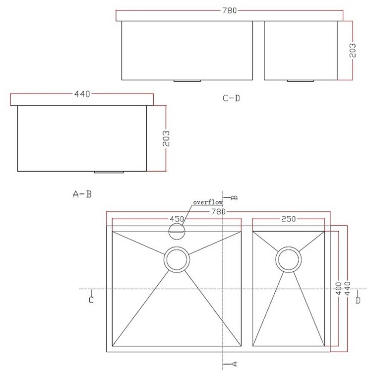 iDECOR U3123 Stainless Steel Kitchen Sink