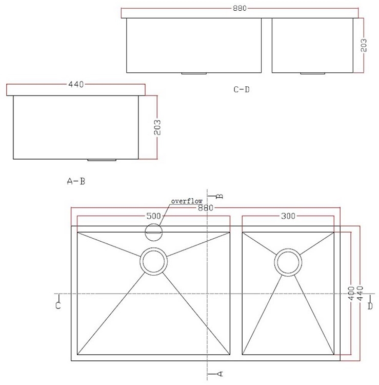iDECOR U3125 Stainless Steel Kitchen Sink