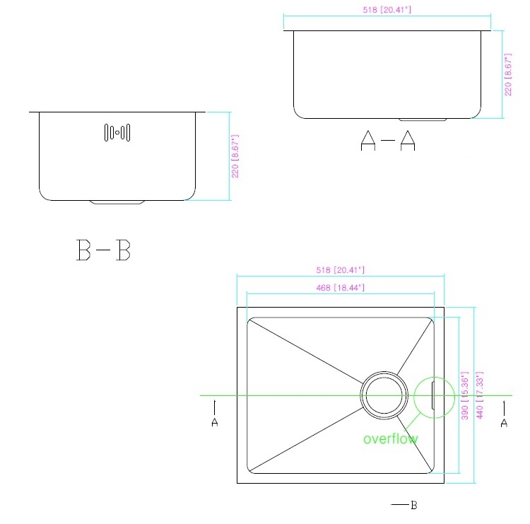 iDECOR U1042 Stainless Steel Kitchen Sink