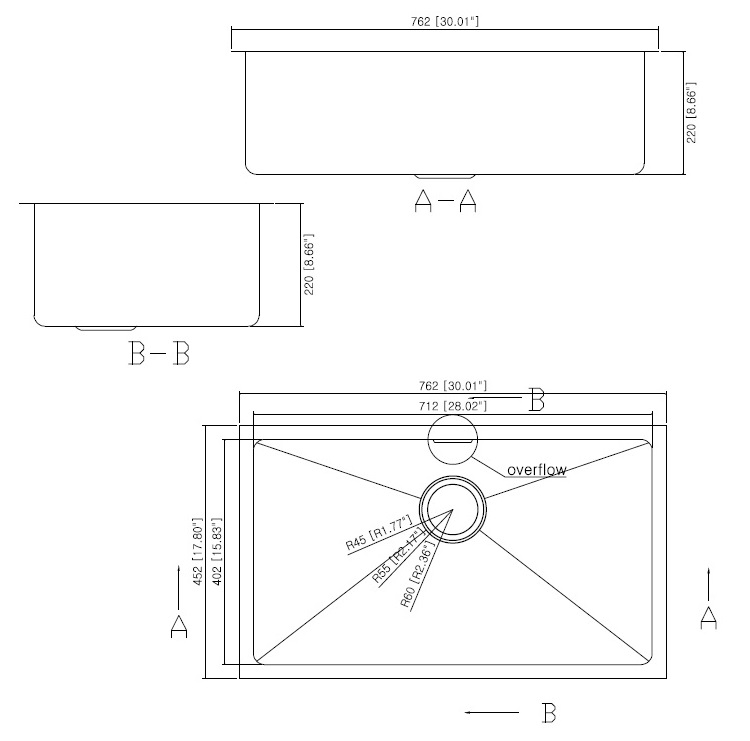 iDECOR U1043 Stainless Steel Kitchen Sink