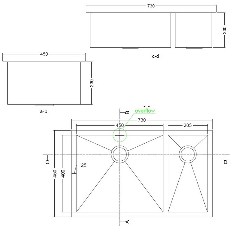 iDECOR U3067 Stainless Steel Kitchen Sink