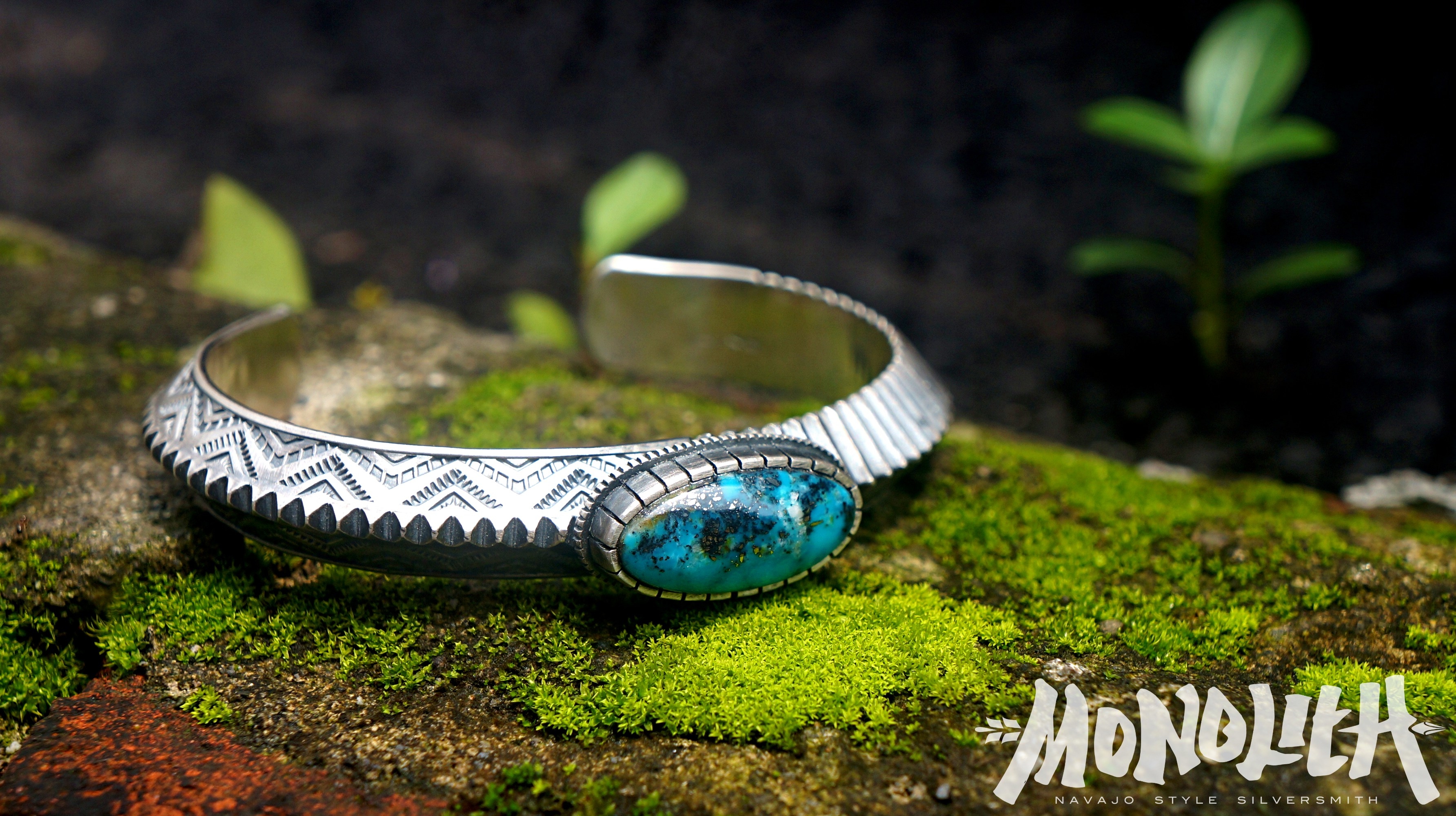 Ithaca Peak 綠松石打印 【手環】