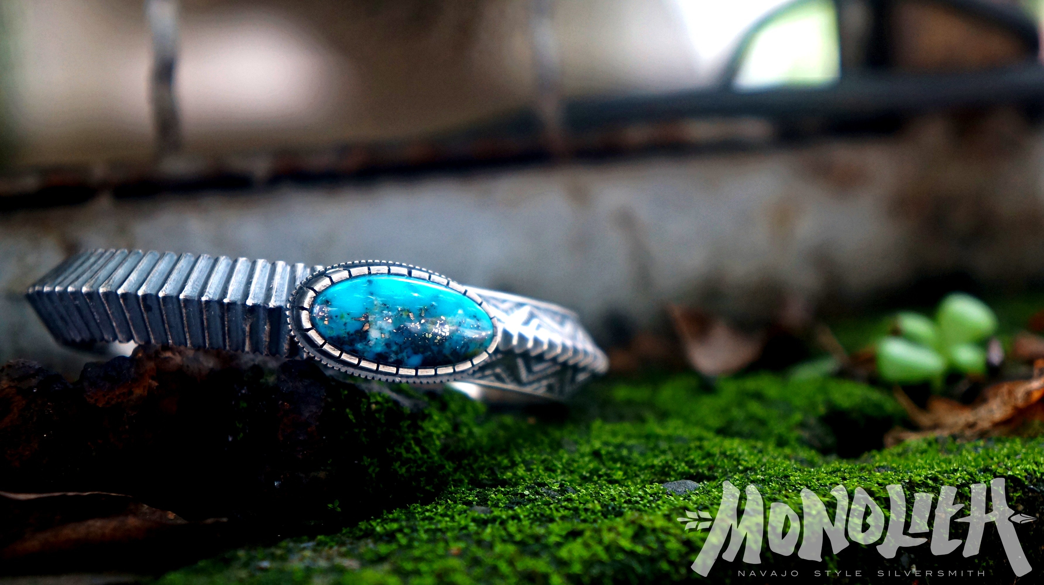 Ithaca Peak 綠松石打印 【手環】