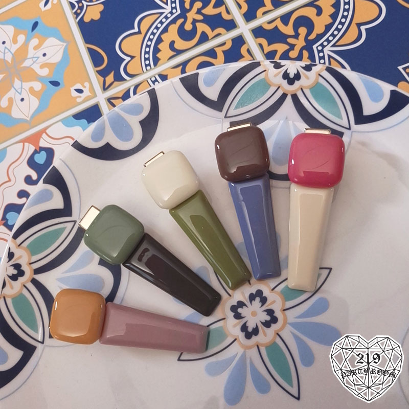 莫蘭迪拼色髮夾