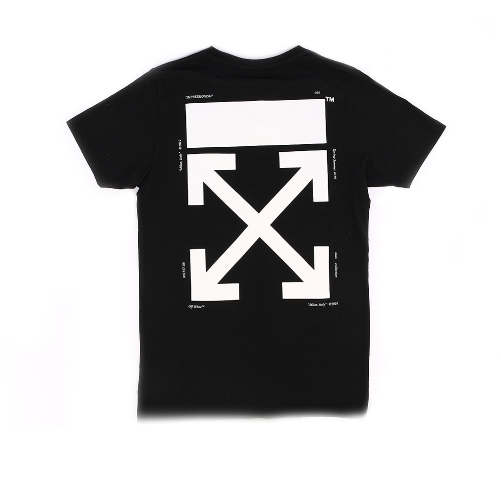 【OFF-WHITE】男女圖像KISS SLIM TEE XS(黑色) OW61120004