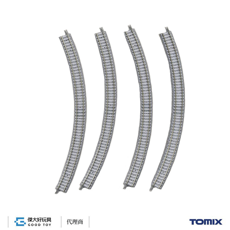 TOMIX 1196 彎軌 C354-45-PC (F) (4入) 水泥枕
