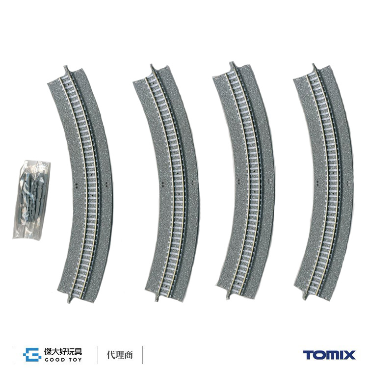 TOMIX 1771 Fine Track Wide PC Curved Track C280-45-WP(F) (Set of 4)