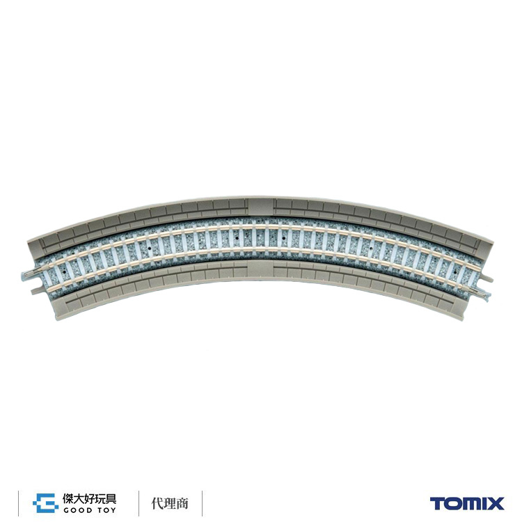 TOMIX 1873 高架橋付PC彎軌 HC243-45-PC(F) (4入) 水泥枕