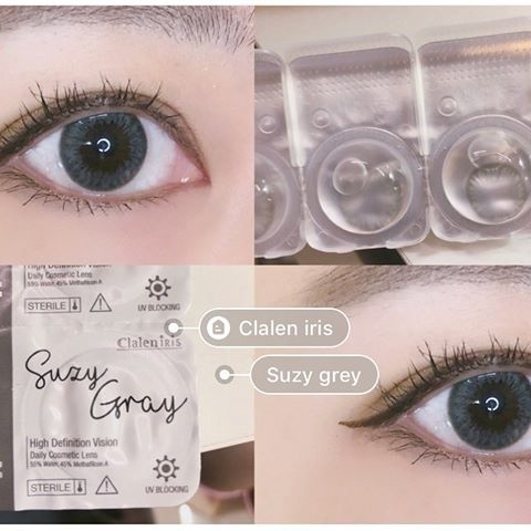 Clalen Iris Suzy Gray Color Con隱形眼鏡