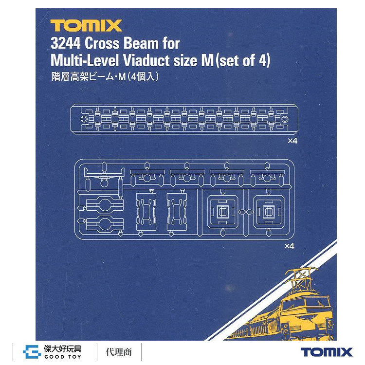 TOMIX 3244 階層高架橫樑・M (4入)
