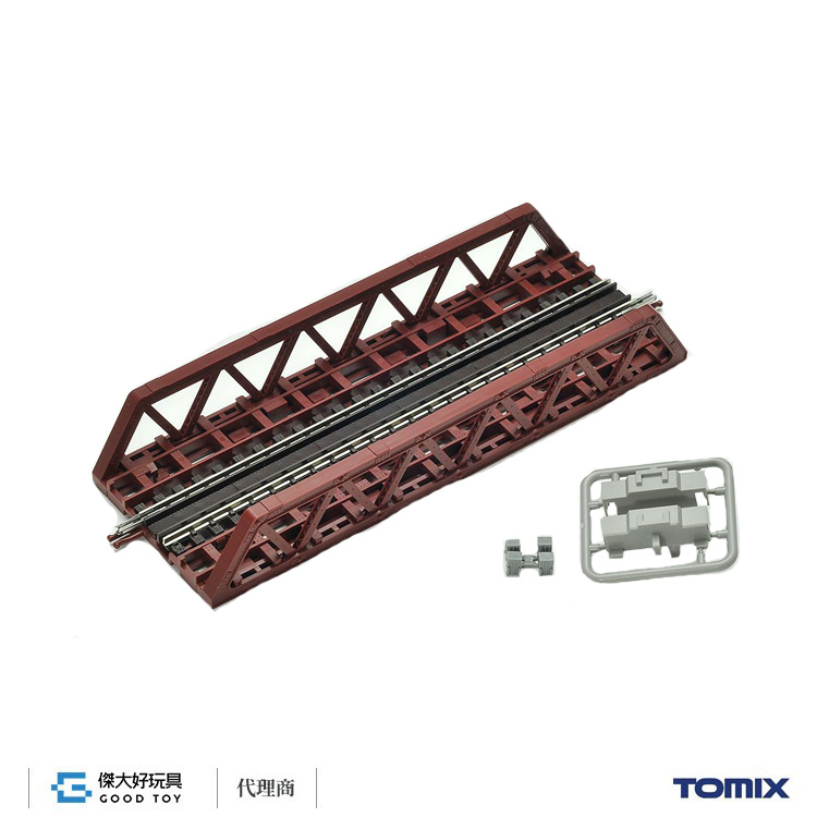 TOMIX 3250 小桁架鐵橋 (F) (紅)