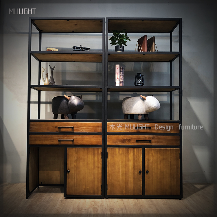 美式復古實木抽屜收納櫃架|可訂製