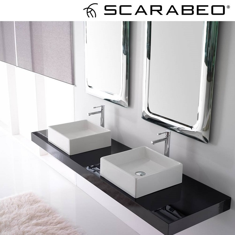 Scarabeo "Teorema" 8031-40 Lay-On Basin without Overflow