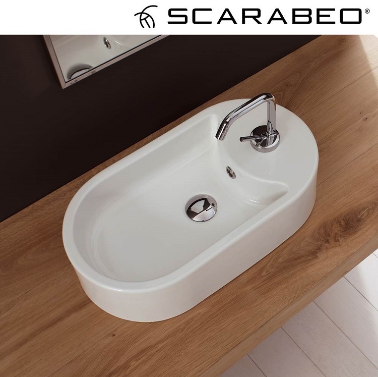 Scarabeo "Seventy" 8094 Lay-On Basin with Overflow *Display Item*