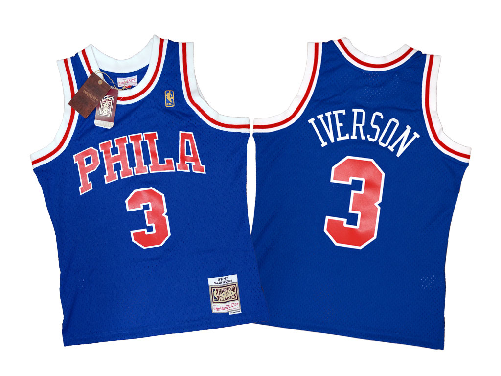 Mitchell & Ness 費城76人隊 Allen Iverson 1996-1997 復刻 Swingman 球衣