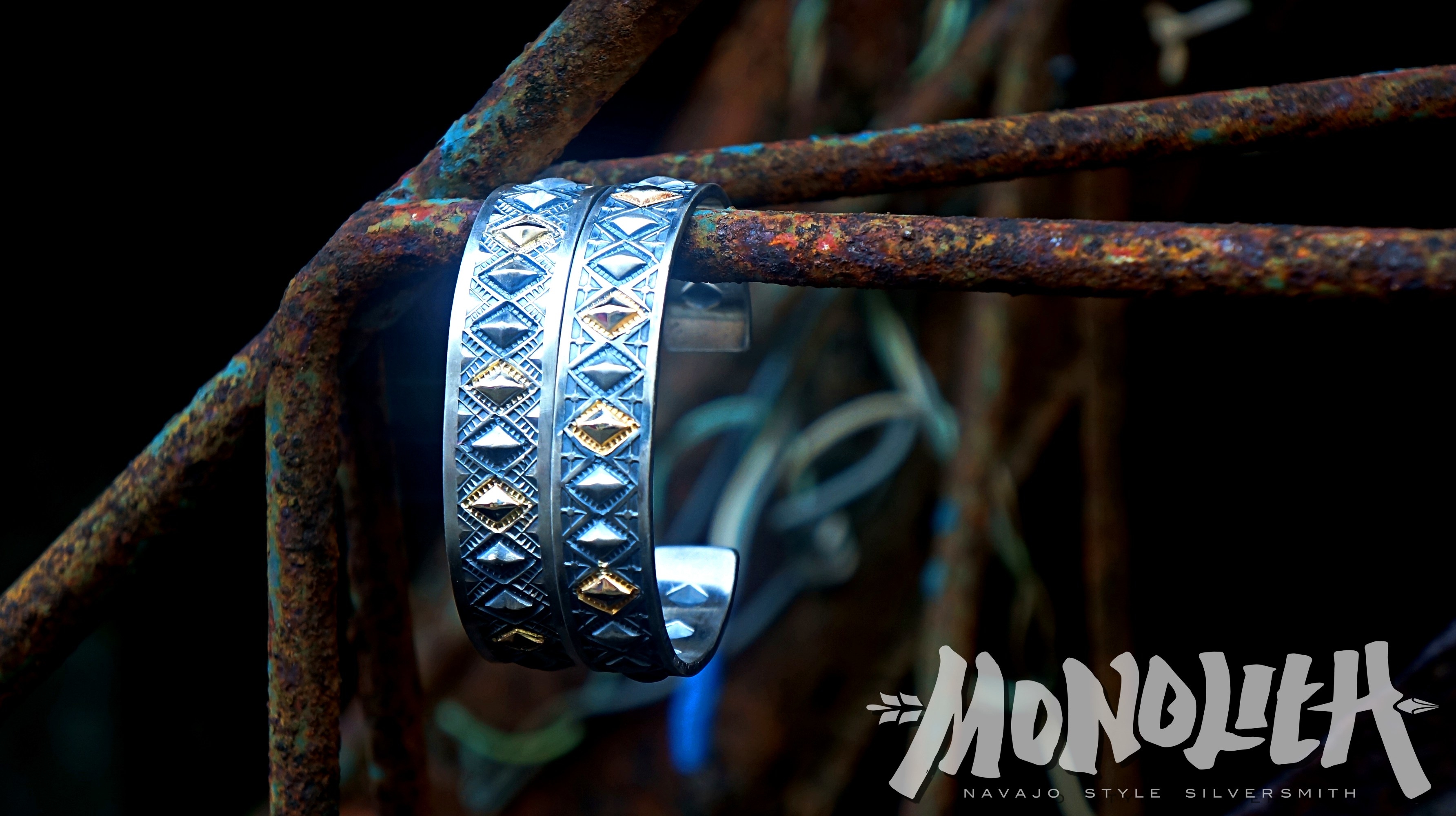 14K 菱形凹凸打印 【手環】