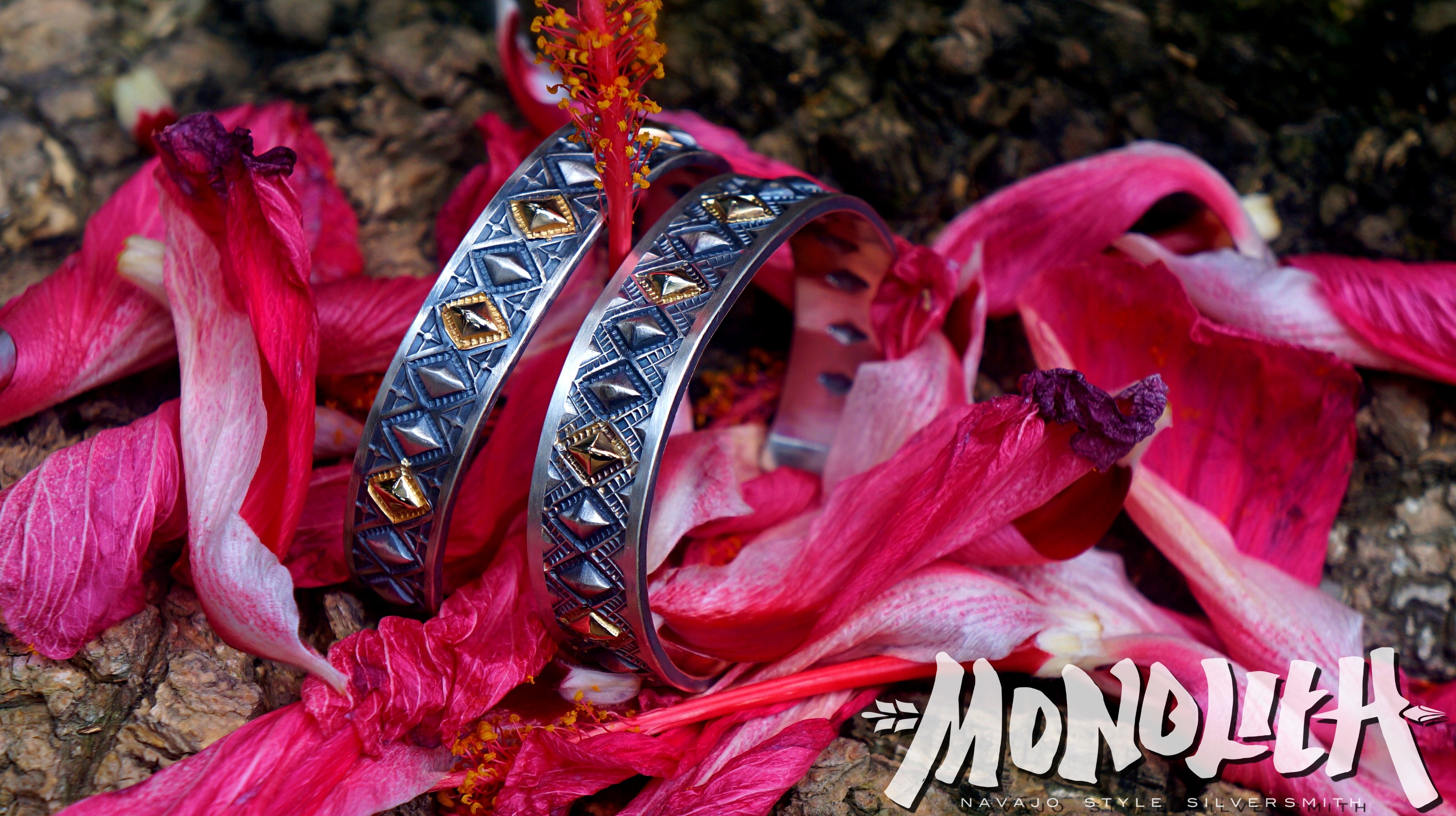 14K 菱形凹凸打印 【手環】