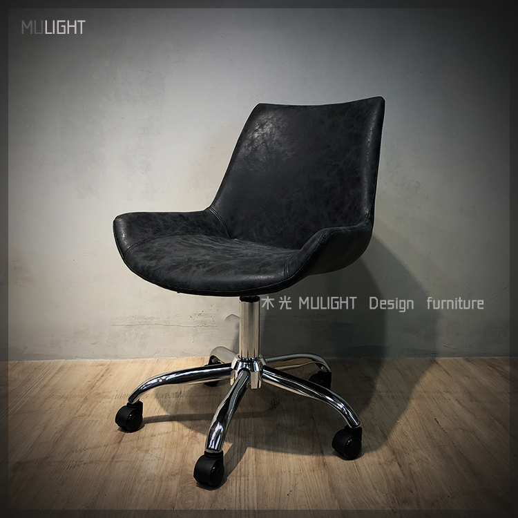 簡約收邊旋轉可調整辦公椅