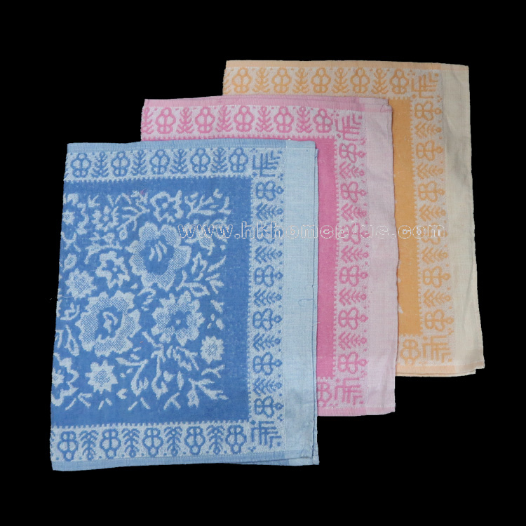 3條裝 花樣枕巾 4430302