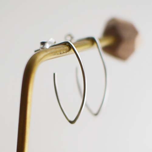 打勾勾純銀耳環/SE772