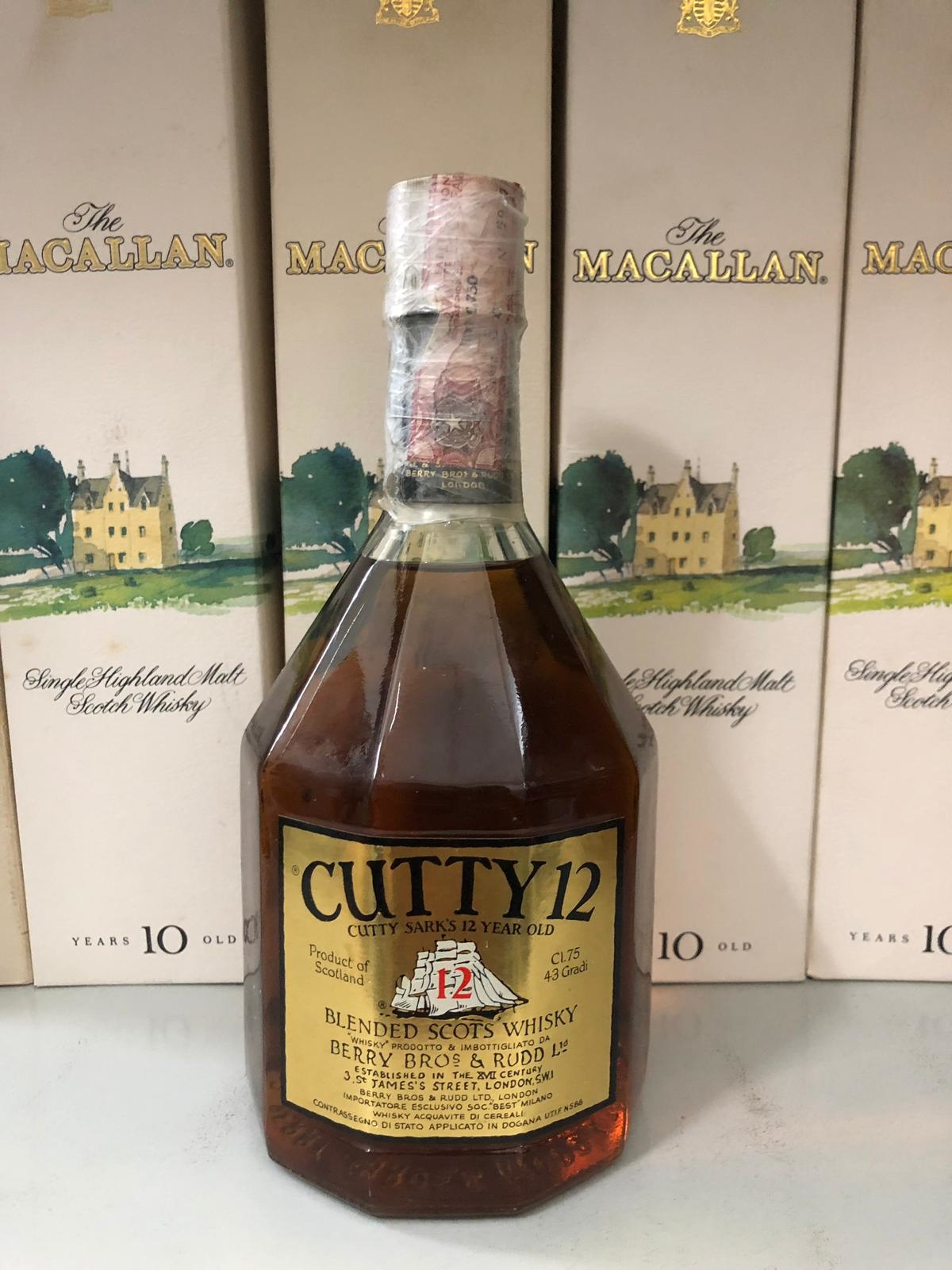 Cutty Sark 12 Years (1980s) Blended Scots Whisky 43% 75