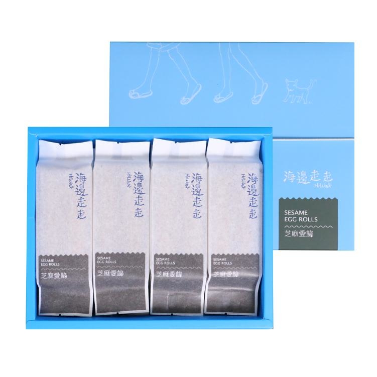 【海邊走走】芝麻愛餡蛋捲