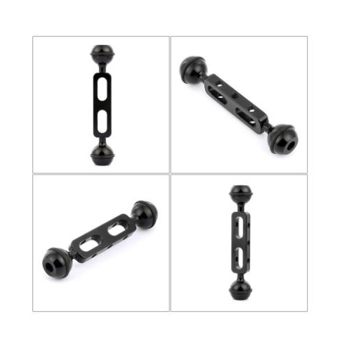 CNC 潛水鋁合金雙球頭補光燈臂