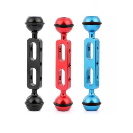 CNC 潛水鋁合金雙球頭補光燈臂