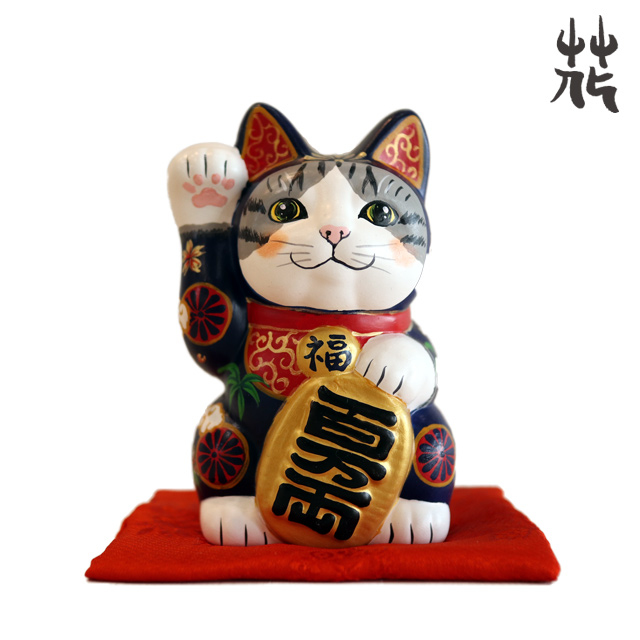 河边花衣 招財貓 L