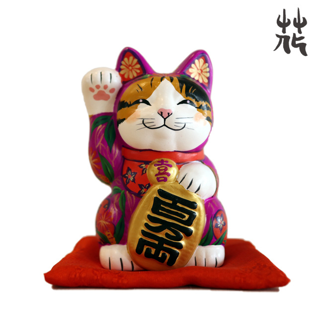 河边花衣 招財貓 L