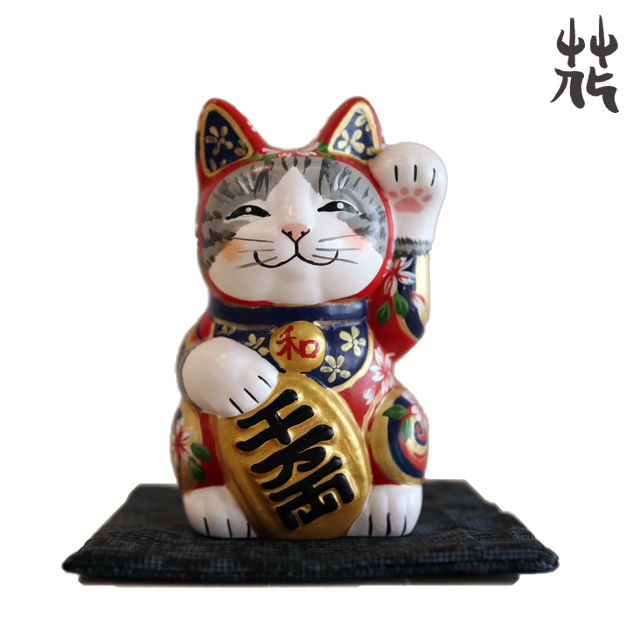 河边花衣 招財貓 S