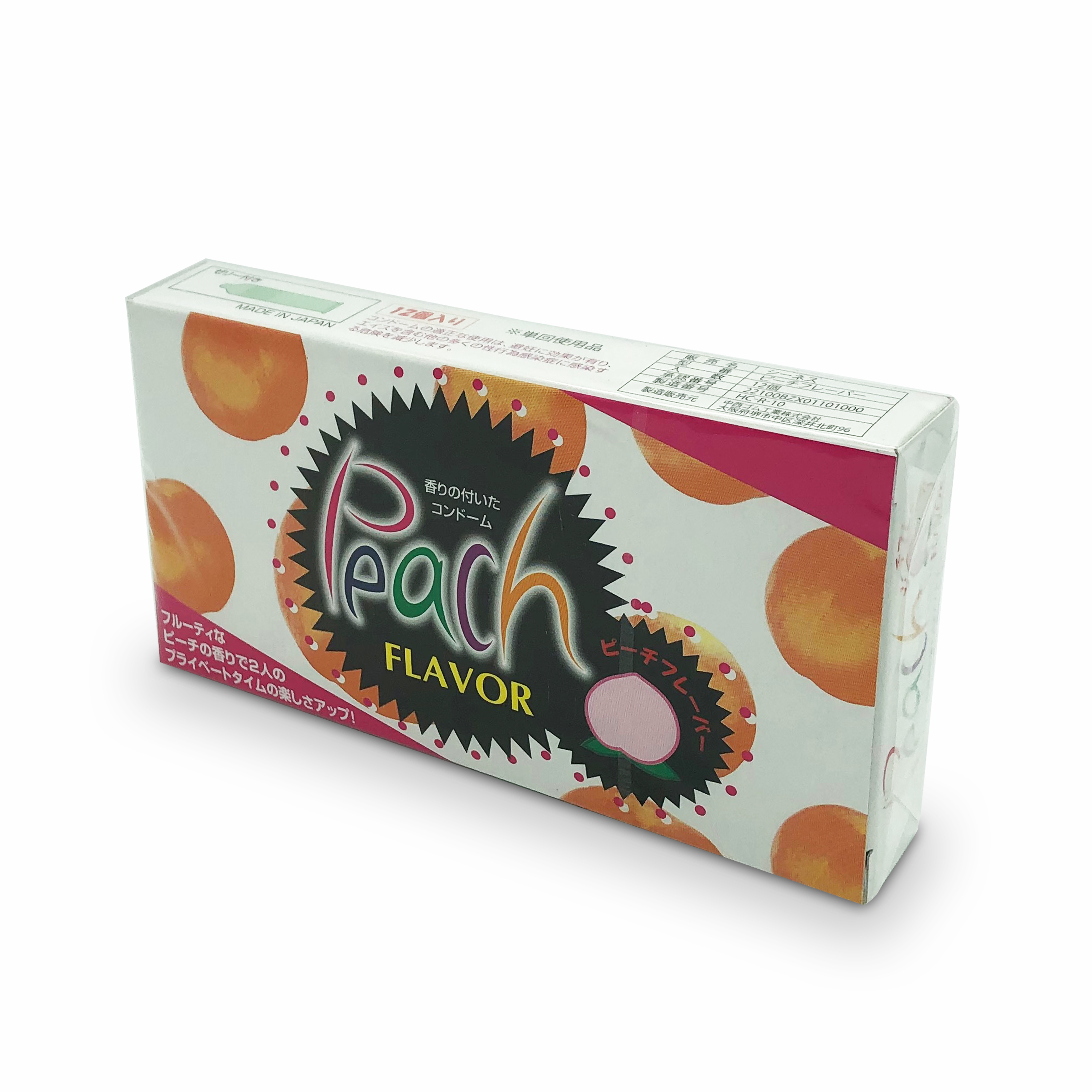 中西 蜜桃味 12 片裝 乳膠安全套