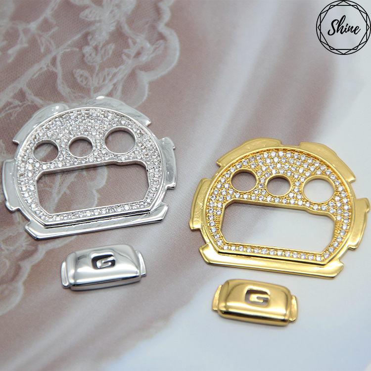 客製 金X白閃石 DW-6900 金屬面板G鍵