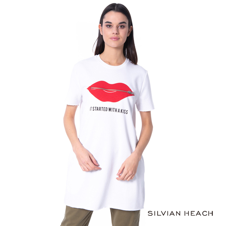 【silvian-heach】紅唇拉鍊T恤