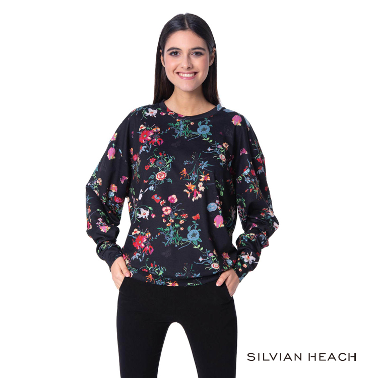 【silvian-heach】蝴蝶花花版長袖T恤