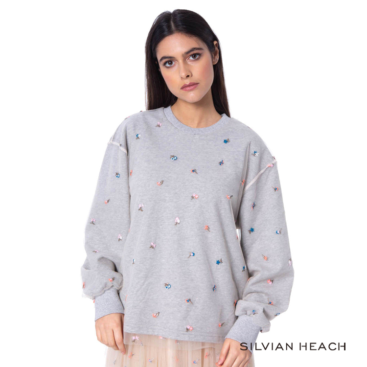 【silvian-heach】貼鑽長袖厚T