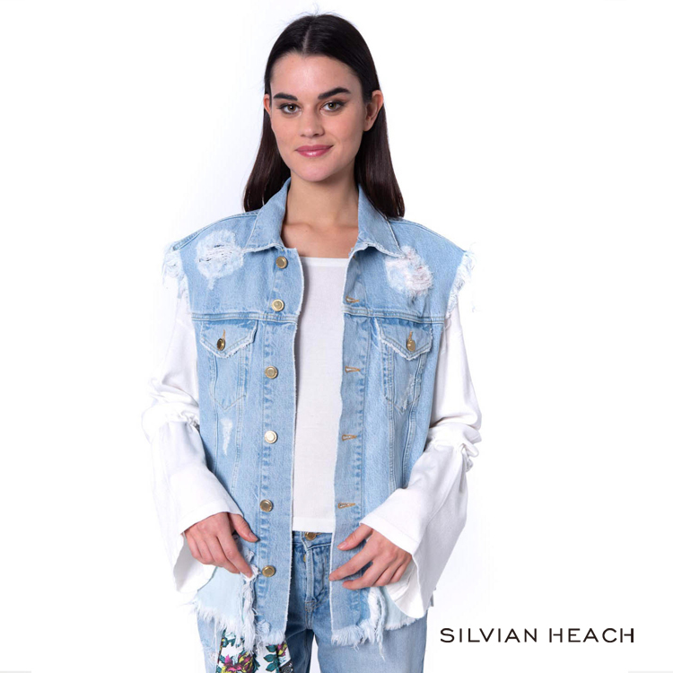 【silvian-heach】單寧背心外套