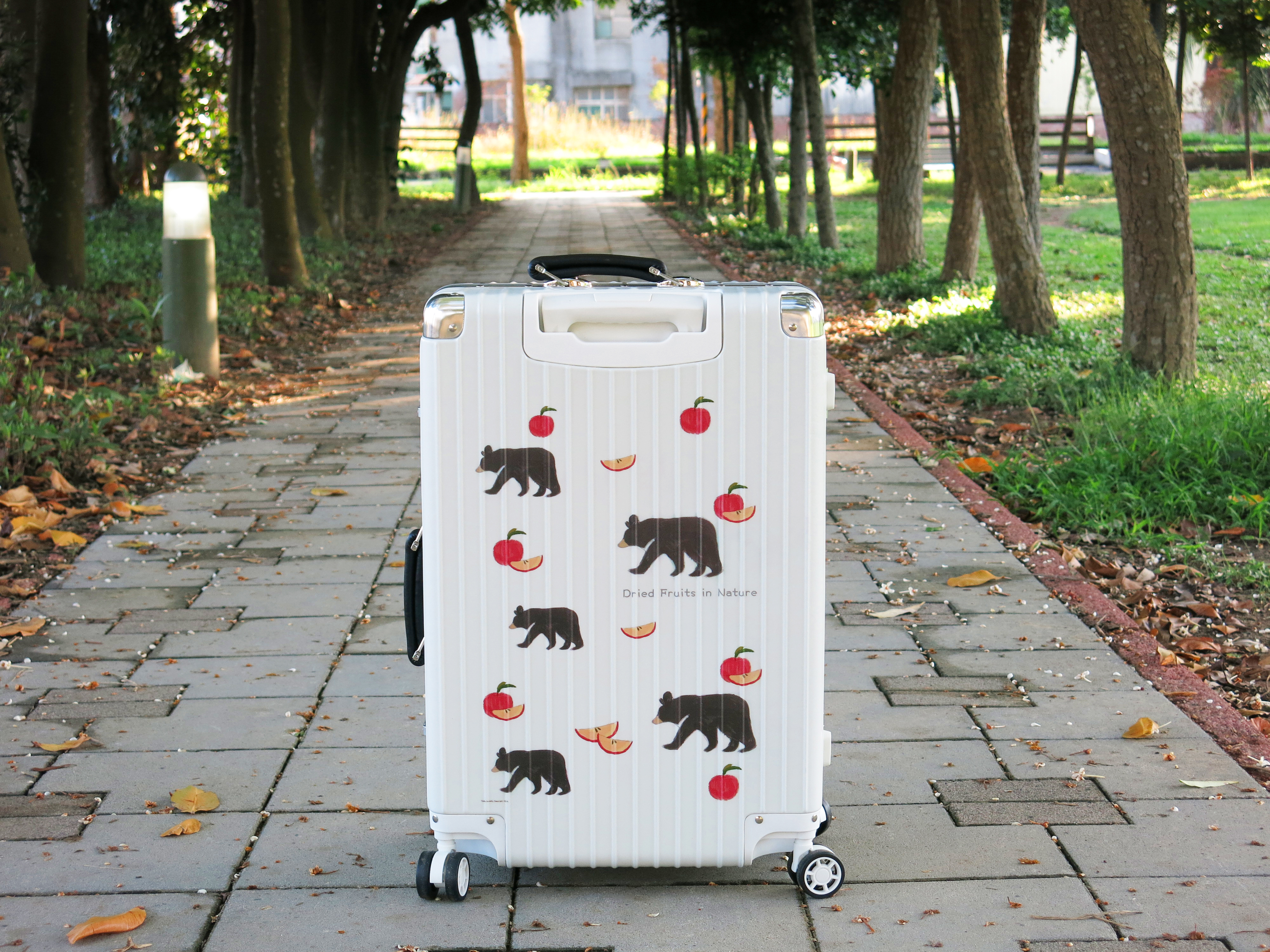 蘋果熊行李箱