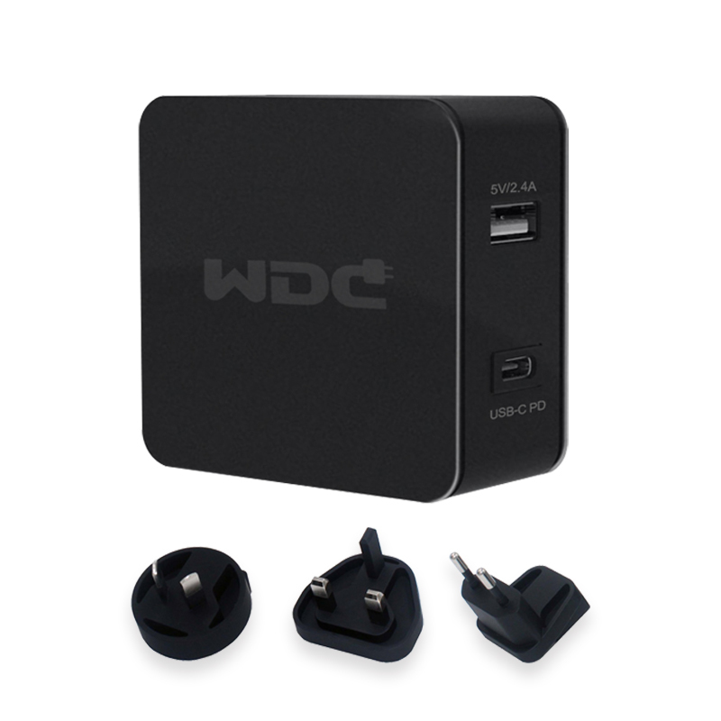 【WDC】2-Port 快充國際轉接充電插頭/萬用轉接頭/充電轉接頭/TC+USB/2USB