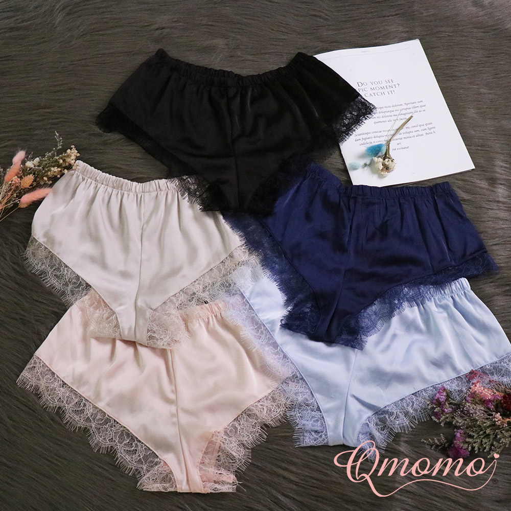 Qmomo Supermodel Eyelash Lace Satin Short Pants