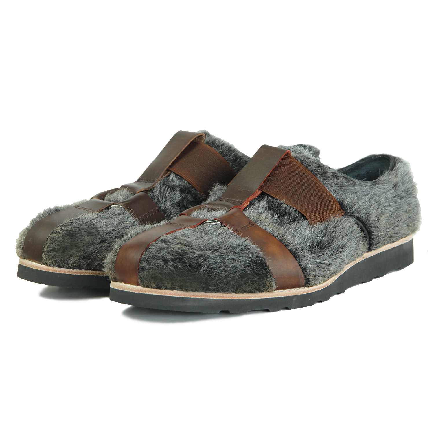 Rope M1200 BrownBlack Leather Sneakers