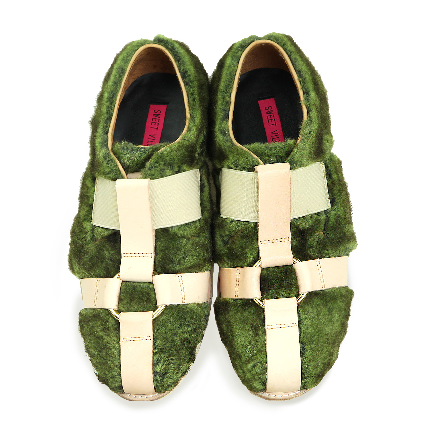 Rope M1200 GreenIvory Leather Sneakers