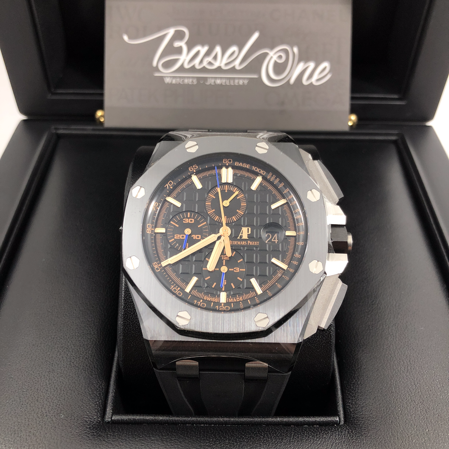 BRAND NEW AUDEMARS PIGUET 26405CE CERAMIC ROYAL OAK OFFSHORE CHRONOGRAPH BLACK 44MM