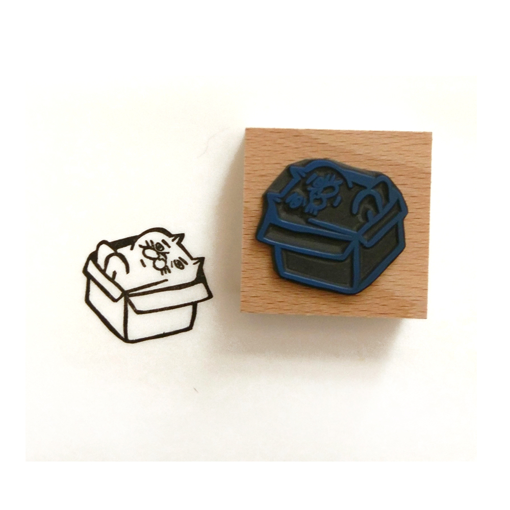 【ehcat貓室友】大叔紙箱款手刻章