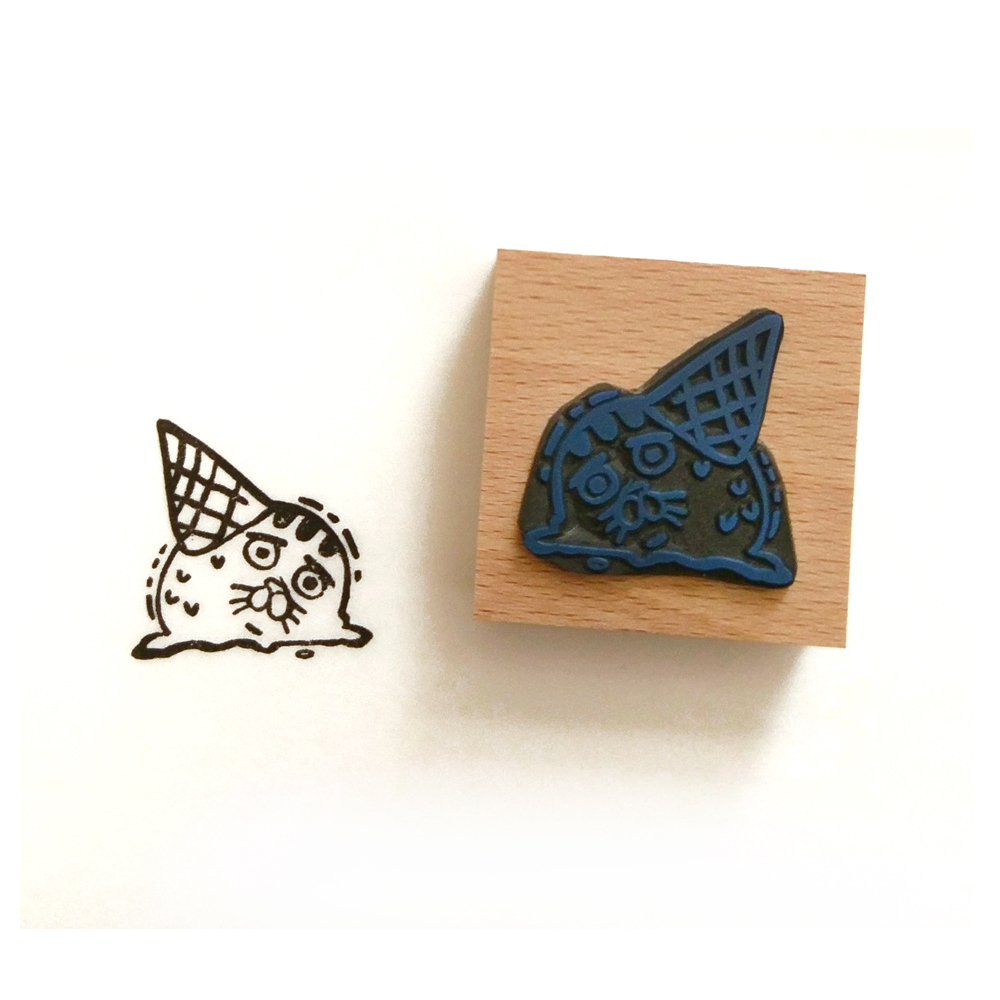 【ehcat貓室友】小弟甜筒款手刻章