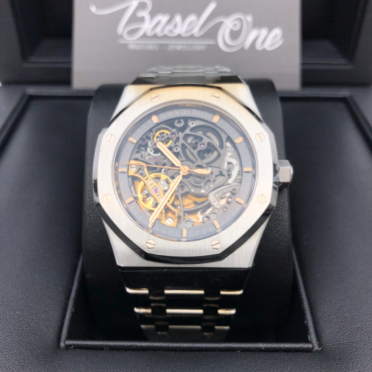 BRAND NEW AUDEMARS PIGUET 15407st ROYAL OAK DOUBLE BALANCE WHEEL OPENWORKED SKELETON steel