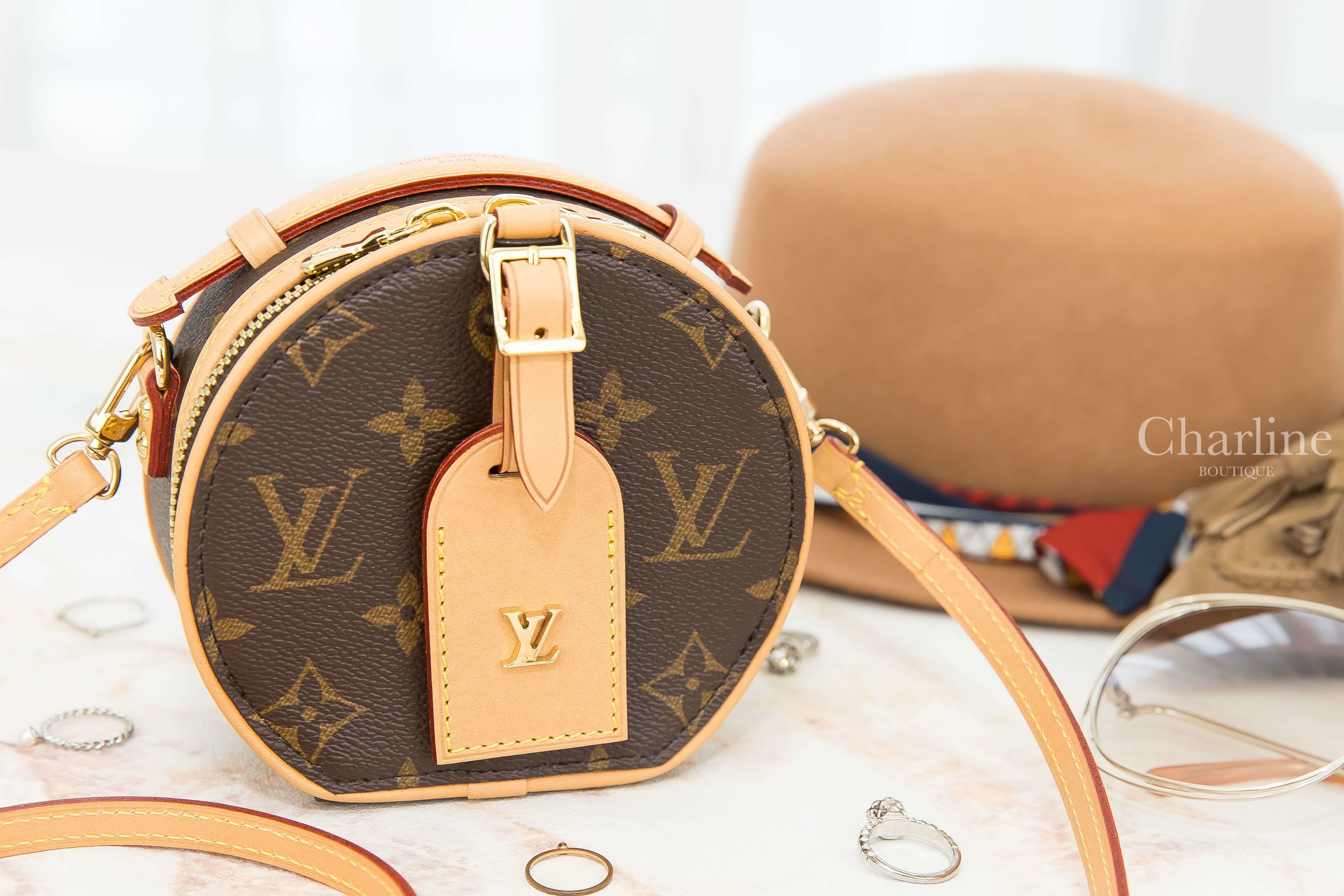 Louis Vuitton Mini Boite Chapeau 咖啡色迷你圓型手提肩背包
